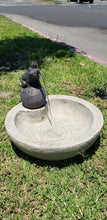 ASC Solar Powered Ceramic Green Frog Water Fountain Kit Garden Patio