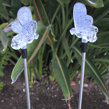 Solar Butterfly Color Change Changing Light Garden Stakes Garden - 2/pack