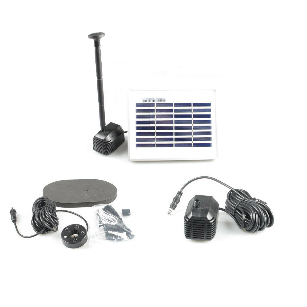 1.6 Watts Solar Water Pump Kit with Timer & LED