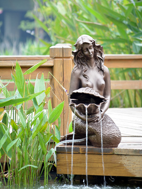 Mermaid Pond Solar Water Fountain