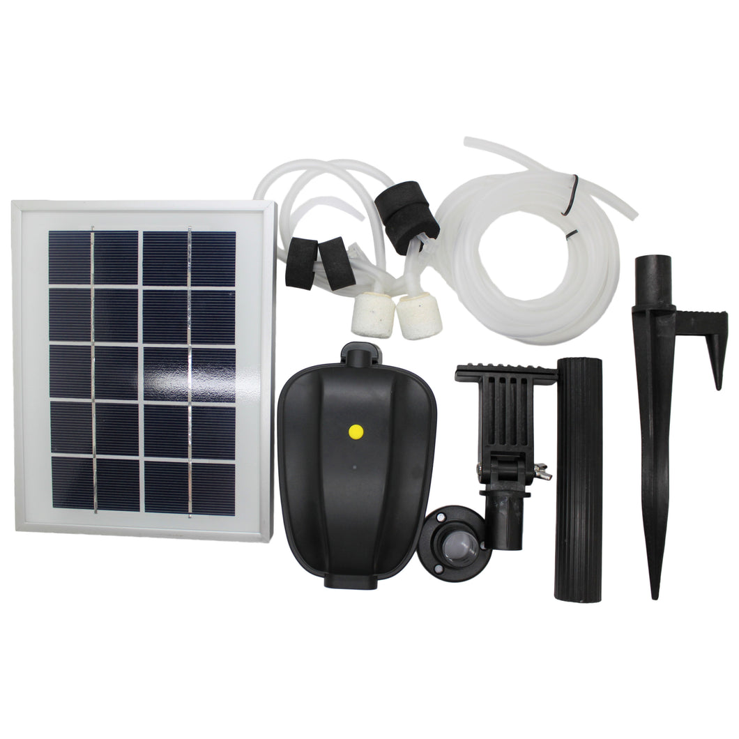 ASC 2.5W Solar Water Pond Oxygenator Kit With Battery Backup and Winter Mode