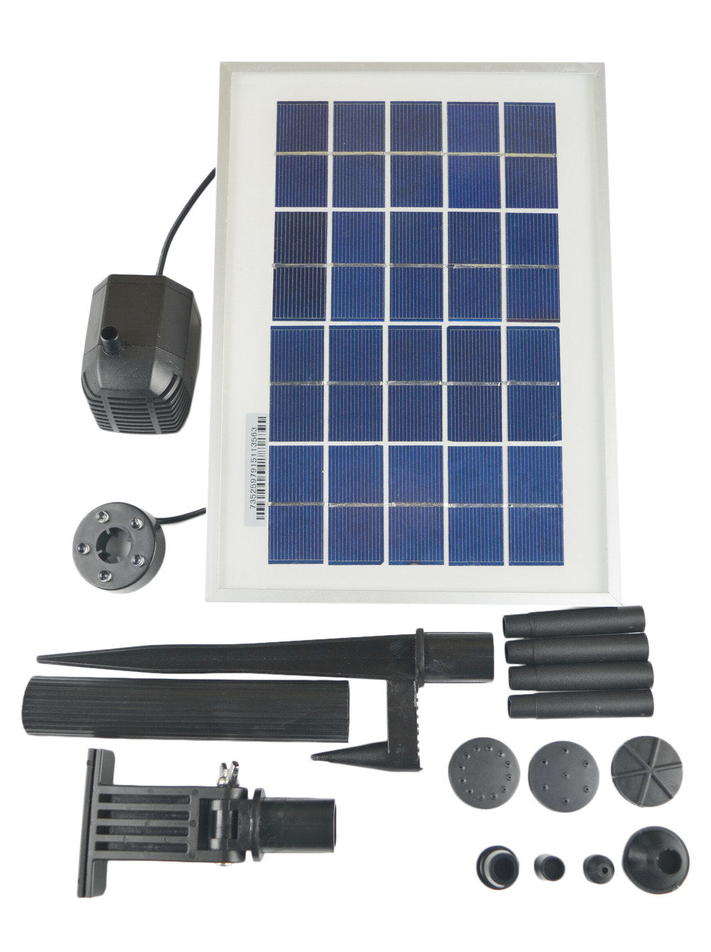 ASC Solar Water Pump Kit 3 Watt with Battery Timer and LED Light - Open Box